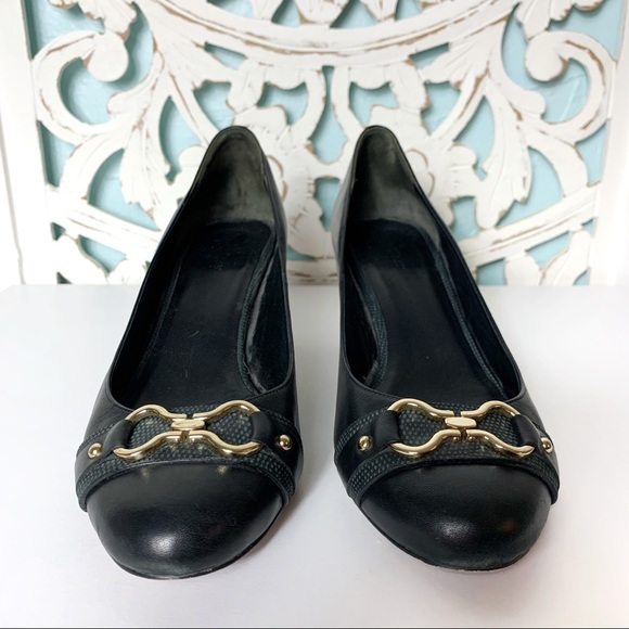 cole haan gold heels